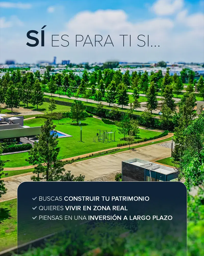 Pieza del carrusel con áreas verdes y criterios de calificación del prospecto.